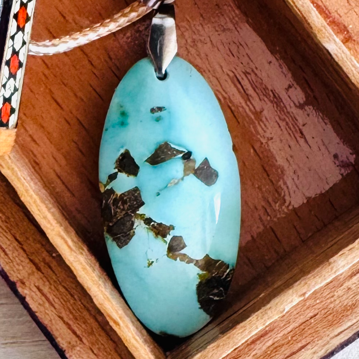 collier pendentif turquoise Nishapur 