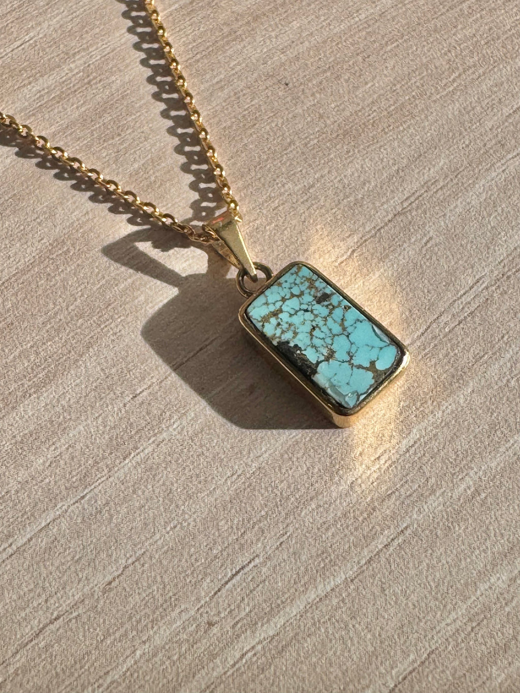 Collier Fenêtre – Turquoise naturelle de Perse | FIROUZ ART