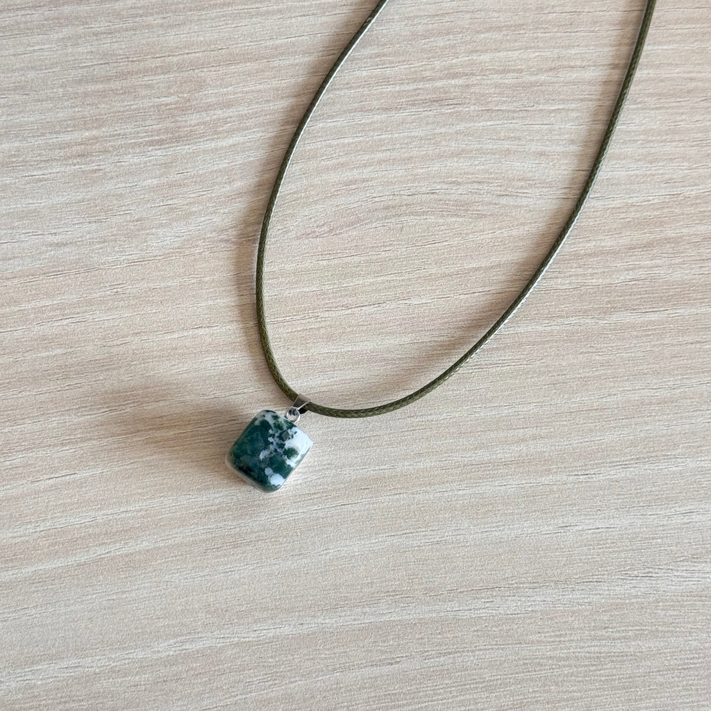 collier en agate mousse,FIROUZ ART