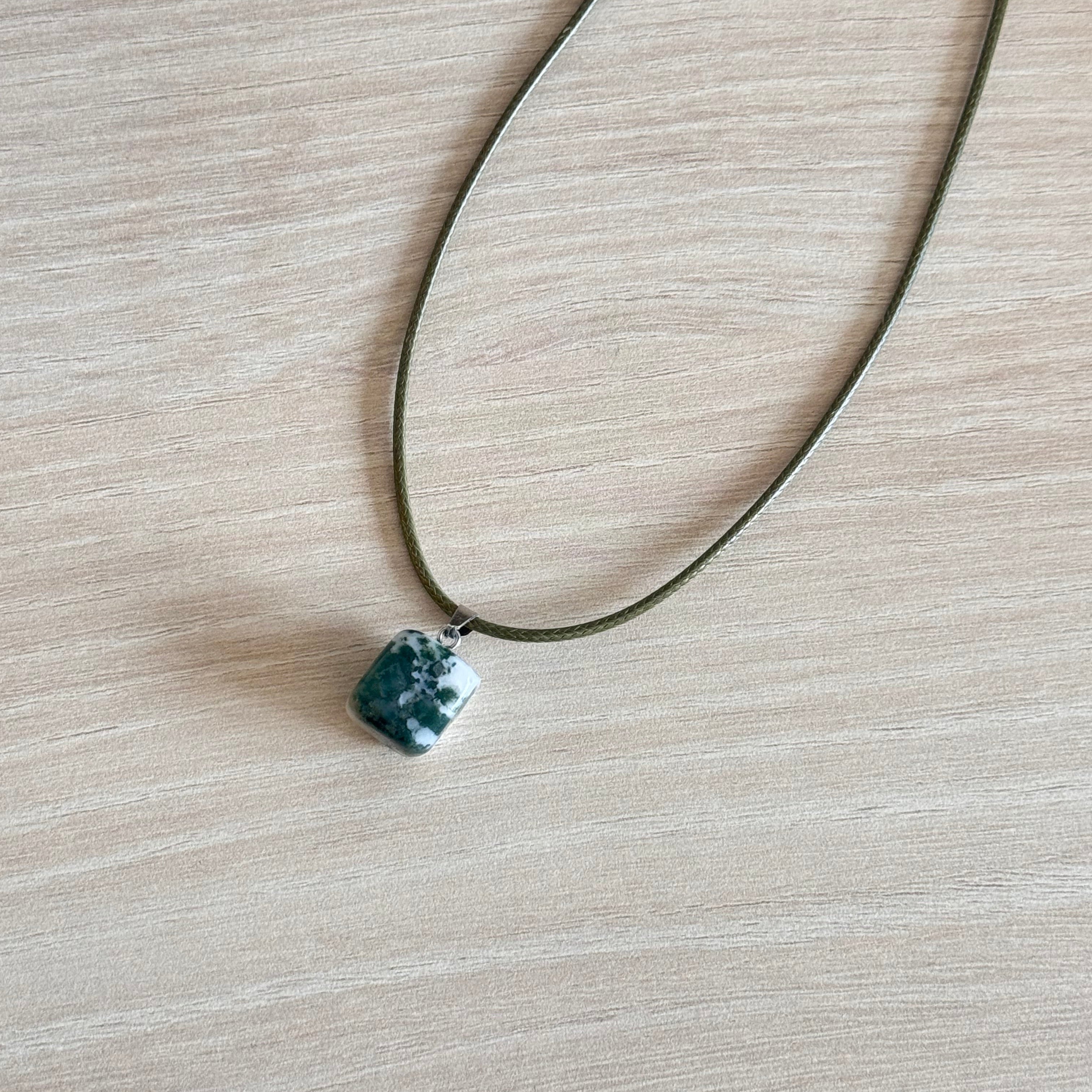 collier en agate mousse,FIROUZ ART