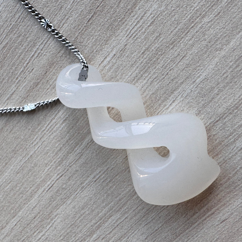 Coffret Jade Blanc Sculpté à la Main